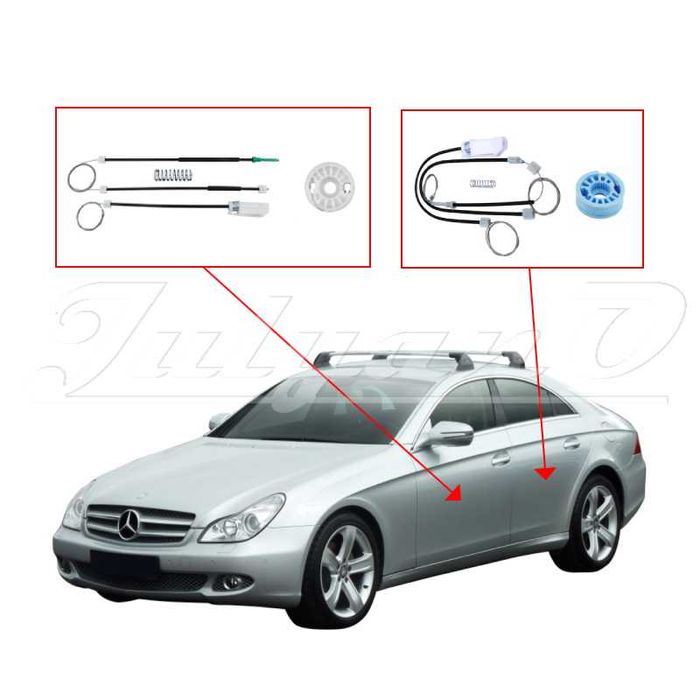 Ремонтен комплект за ел. машинка за стъкло за MERCEDES CLS (04-10г)