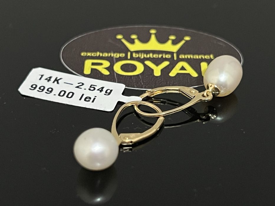 Bijuteria Royal CB : Cercei dama aur 14K  2,54 grame