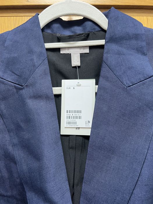 Ново дамско обемно ленено сако H&M