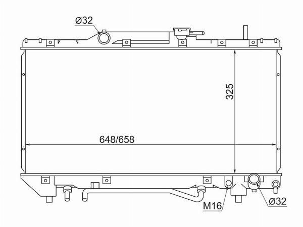 Радиатор  Toyota Corona