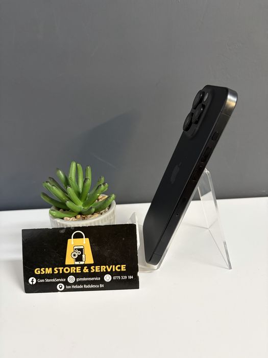 Iphone 15 Pro 128Gb Black Titanium 2 Ani Garantie Gsm Store&Service