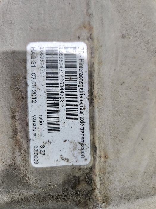 Заден диференциал за Мерцедес Ml250cdi w166