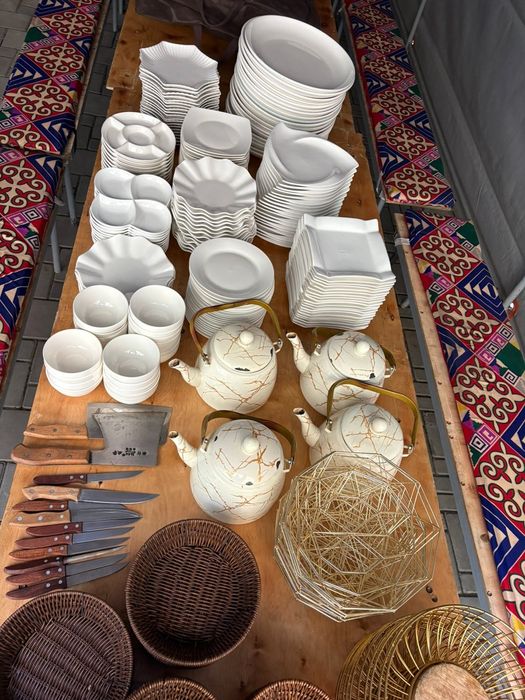 Аренда палаток и стол стуля посуда казан