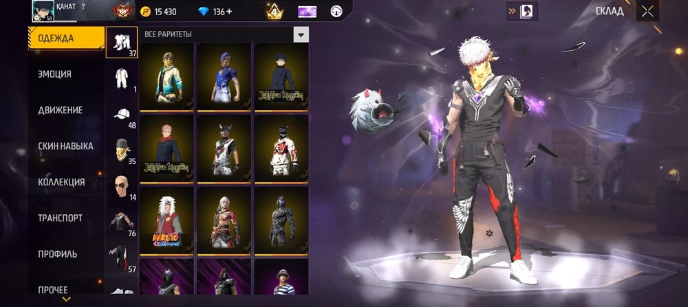 Фф акаунт  в гаратияа