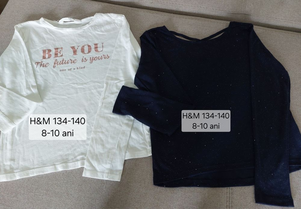Lot haine/ bluze/ hanorace fete, m 122,128,134, 140