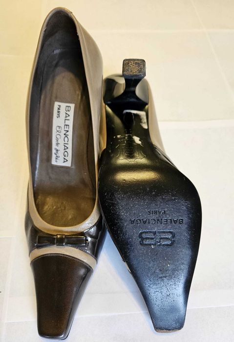 pantofi Balenciaga Paris Mărimea 38 Maro Tocuri piele autentica Spania
