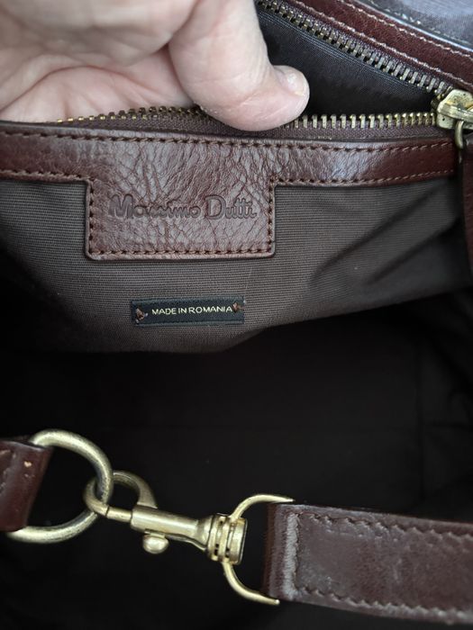 Чанта Massimo Dutti естествена кожа