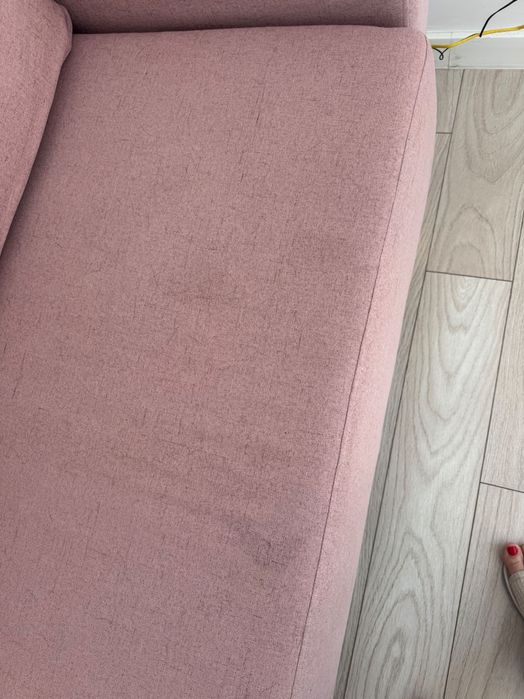 Canapea extensibilă 3 locuri IKEA GRUNNARP Roz