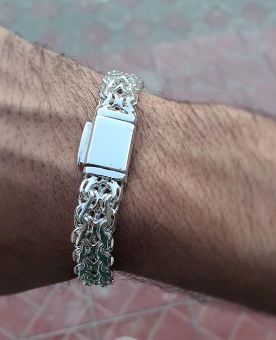 Браслет 2хручеек серебро 925пр