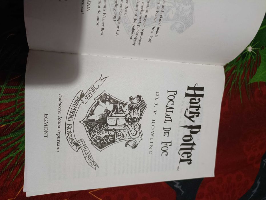 Harry Potter si pocalul de foc editura Egmont