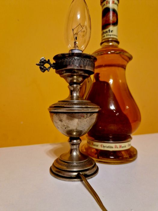 Veioza vintage, argint 800 , 90g