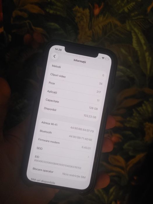 Iphone 12 Pro 128gb Pacific Blue 5G Velante husa cadou 77% baterie