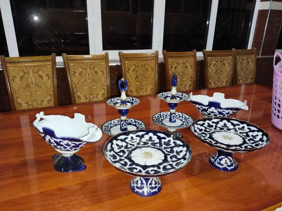 Kristall va milliy naqshli servis to‘plami – 2 mln so‘m