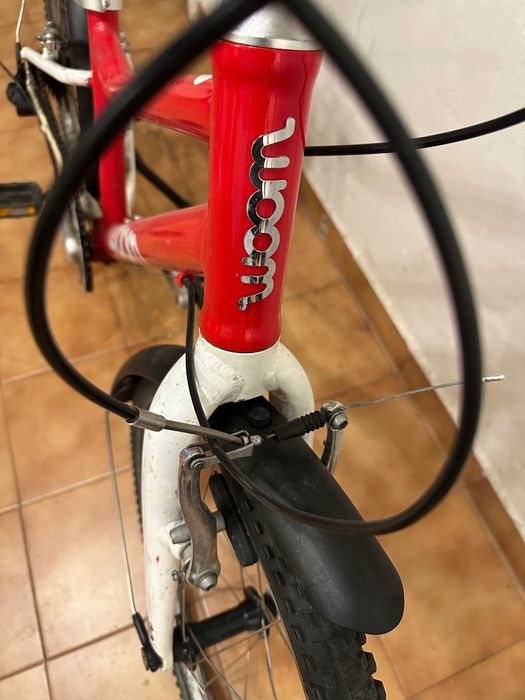 Woom 4 детско колело червено бяло