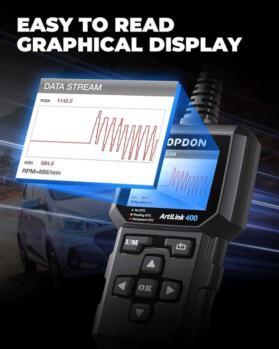 Автодиагностика Topdon ArtiLink 400 OBD обд OBD2 диагностичен инструмент диагностика