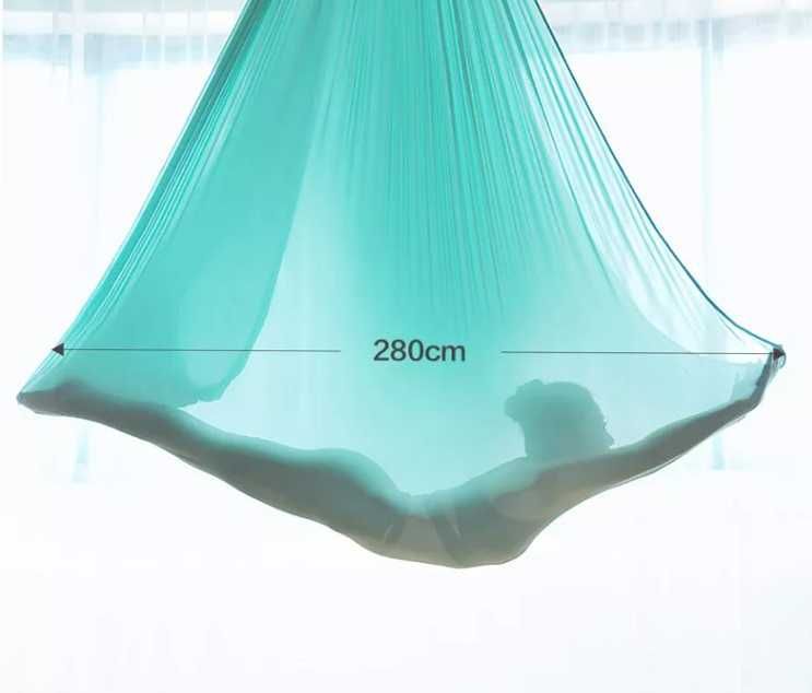 Еластичен Хамак Люлка Шал Слинг за ВЪЗДУШНА ЙОГА + Aксесоари lyly.one