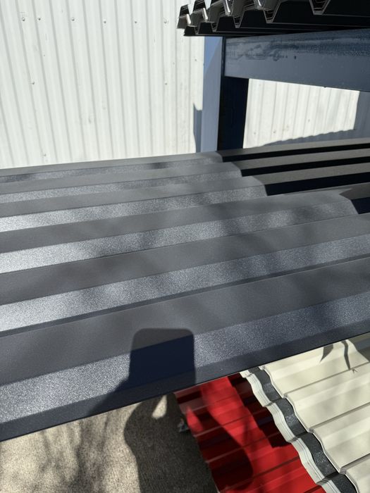 Tablă Cutată Fațadă Gard RAL 7024 gri antracit MAT T35 0,5mm 4,1m 6,1m