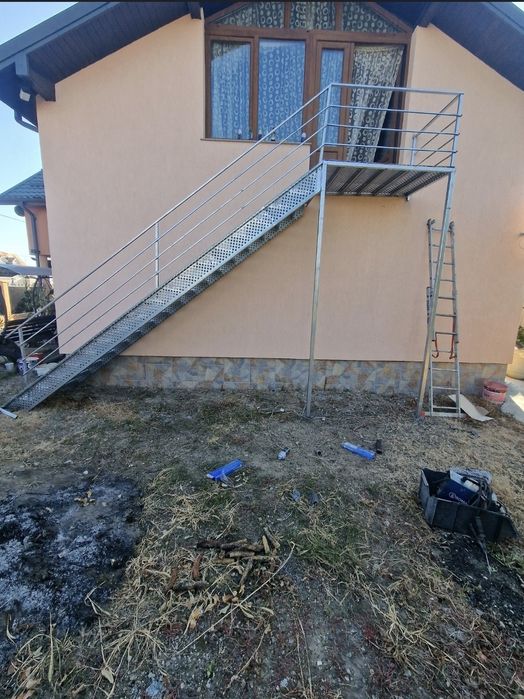 scarii metalice zincate exterioare și pentru incendii , platforme, pod