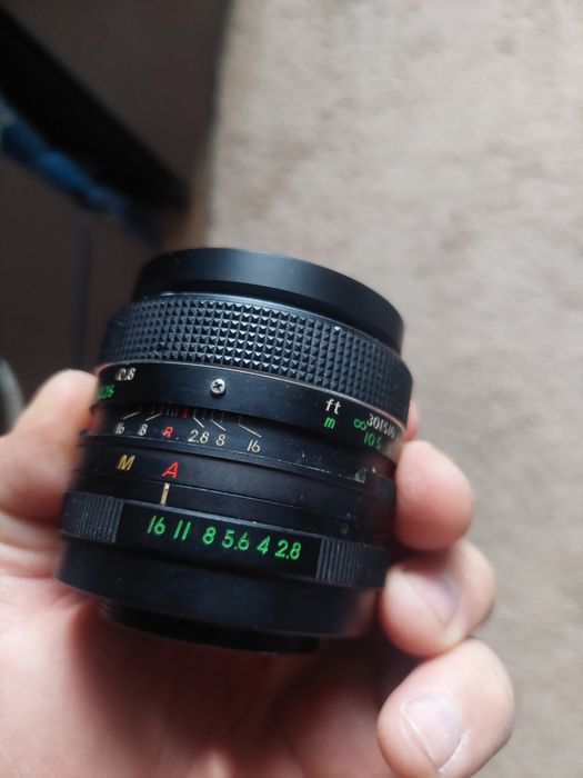 Obiectiv foto Phokinar,montura filet ,M42 ,f-28mm