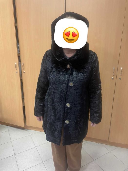 Продам шубу б/у, до колен