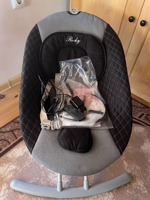 Електрическа люлка Moni Rocky, Сив, 0 месеца +