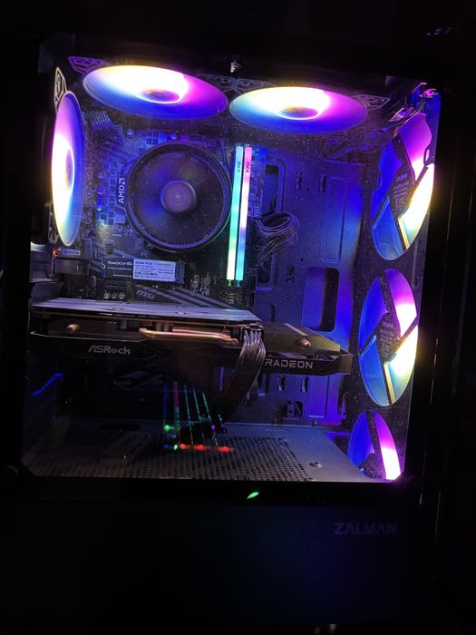 Гаранция! Rx6600xt, Ryzen 5 5500, Геймърски компютър!