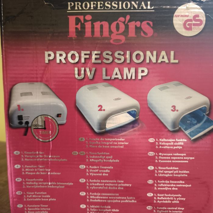 UV професионална лампа за нокти-гел лак Fing'rs
