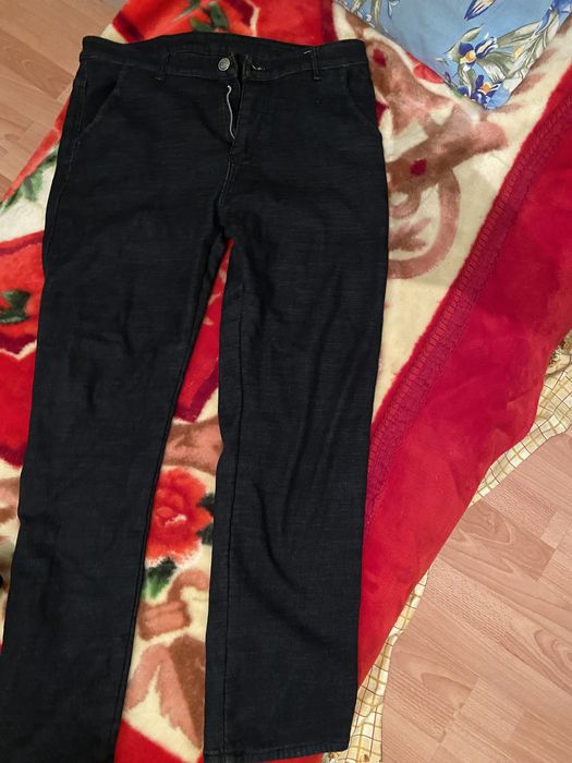Черные зимние джинсы размер 36