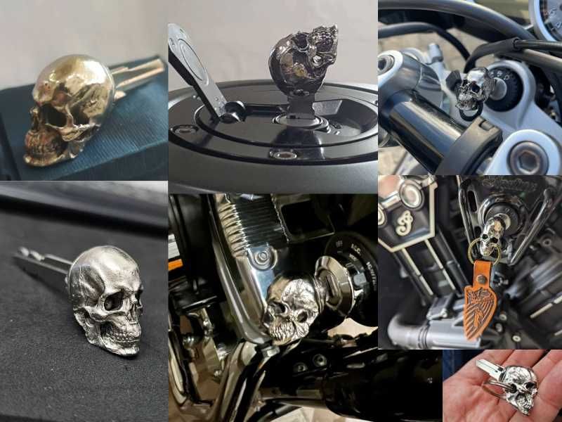 череп ключ за мотор,болтове за номер harley indian suzuki honda yamaha