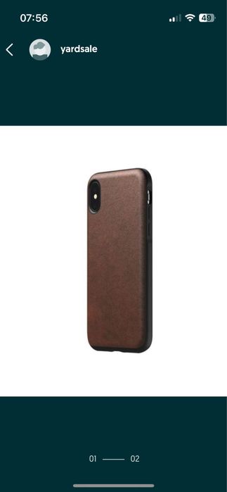 Husa din piele Nomad pt Iphone Xs