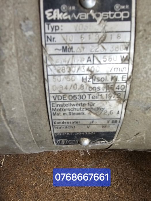 Vand motor mașina de cusut Elka Variostop