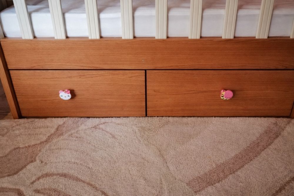 Бебешко легло кошара 120х60 масивно дърво