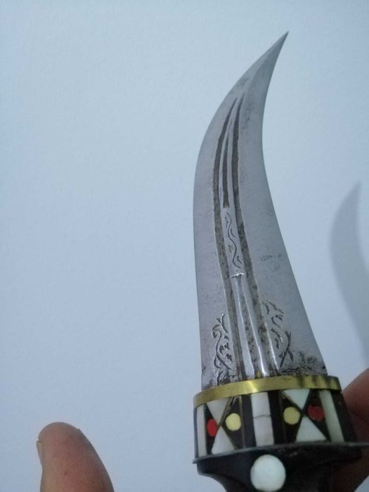 Pumnal vintage Khanjar Majdali sirian secolul XIX