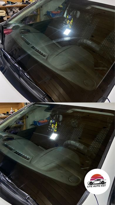 Полировка лобового стекла, боковых стекол автомобиля