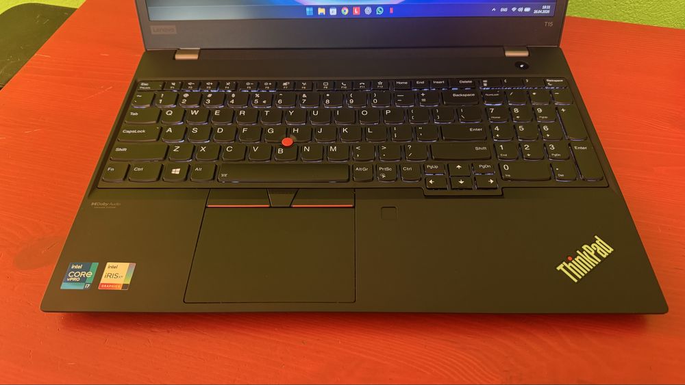 Thinkpad T15 Gen 2, core I7-1185G7, 32 GB RAM, 512 GB SSD NVME
