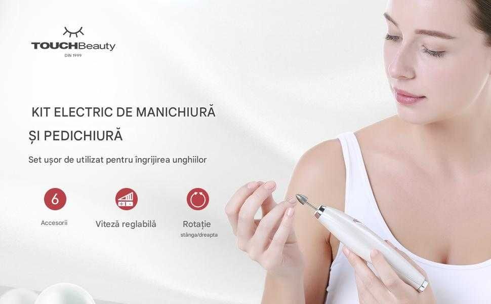 Pila electrica manichiura-pedichiura, reincarcabila, Livrare Gratuita