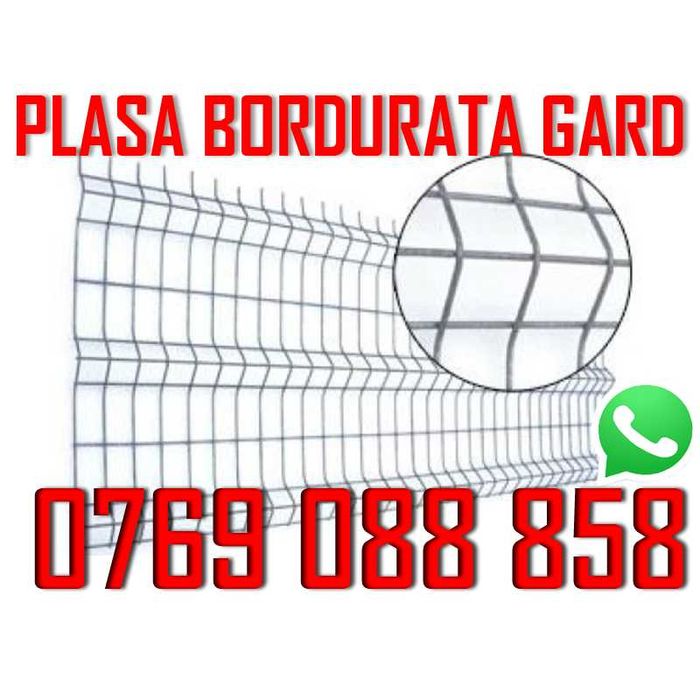 Plasa bordurata pentru gard, zincata - Bolintin-Deal