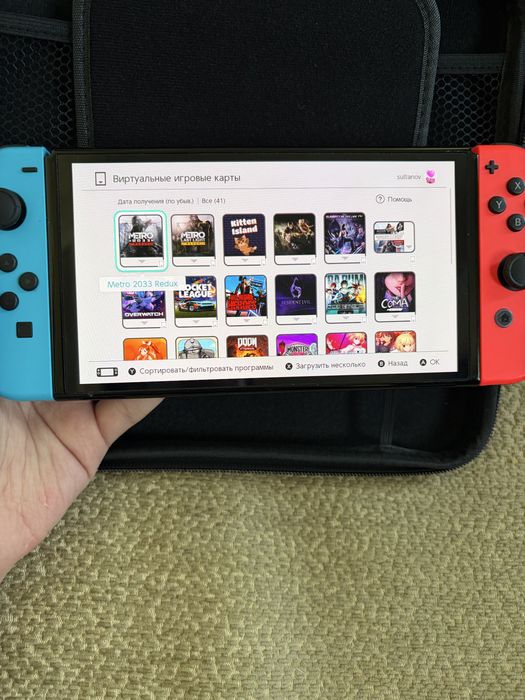 Nintendo Switch Oled 64gb полный идеальный комплект + много игр
