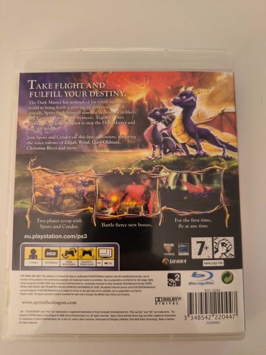 The Legend of Spyro Dawn of the Dragon 150лв Игра Ps3, Playstation 3