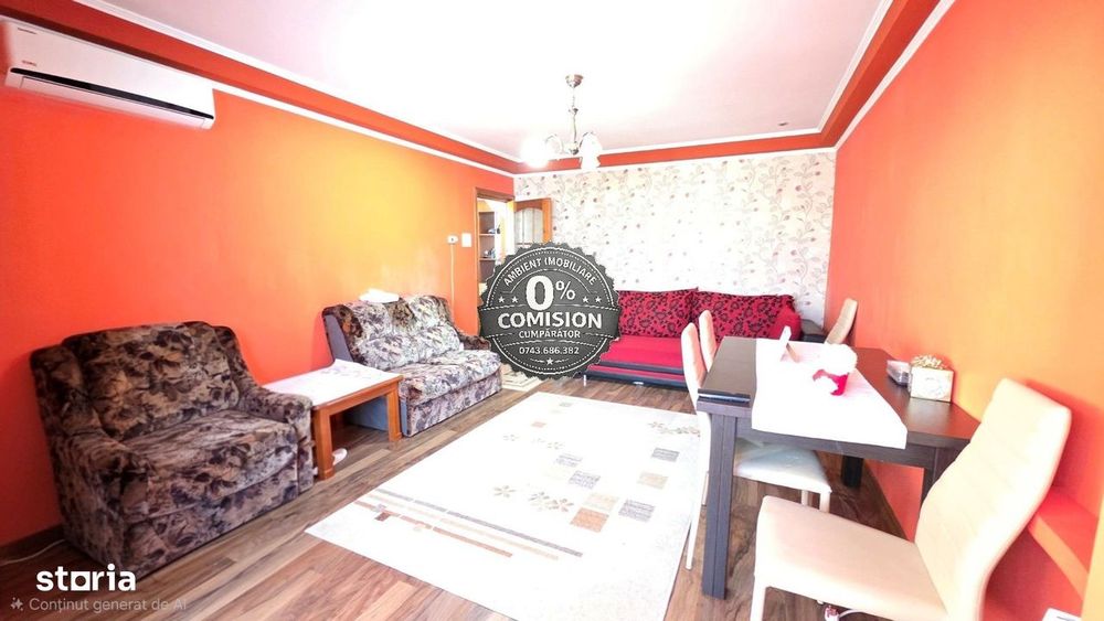 OFERTA VERII!! Apartament cu 3 camere, mobilat, VASLUI zona CENTRU - B