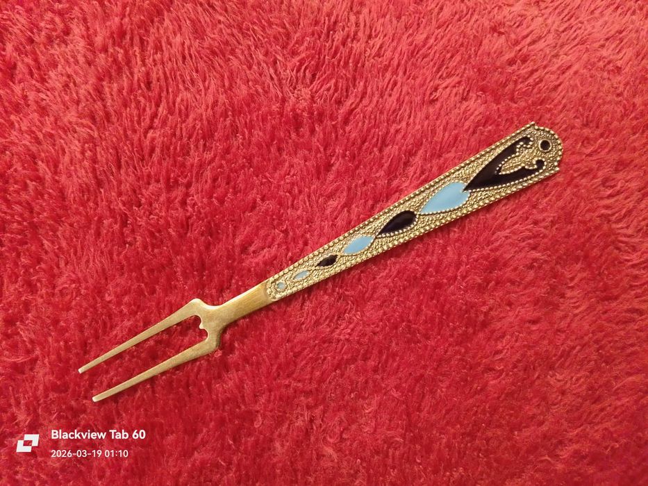 Вилка для лимона, СССР, винтаж, серебро