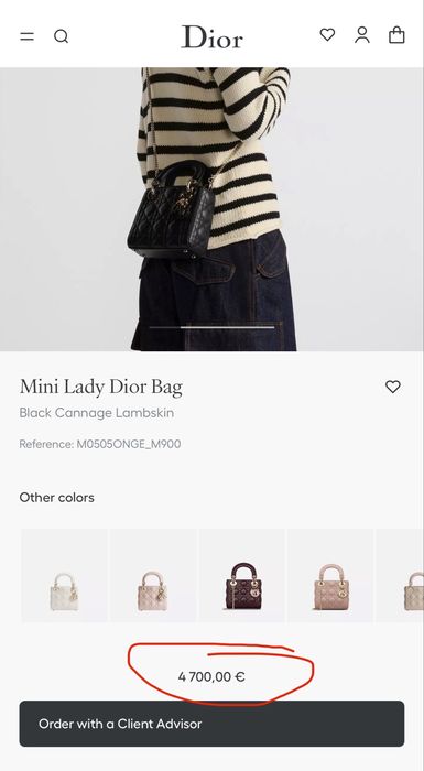 Dior Lady Dior mini