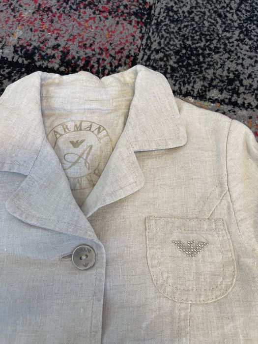Сако за 2 год,ленено сако Armani 2 г,Комплект за момче 6 месеца