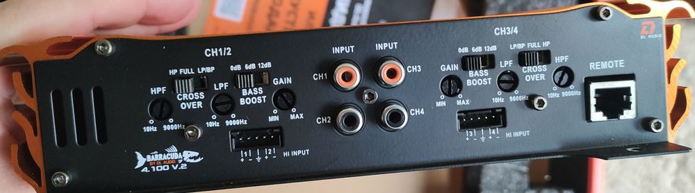 DL audio 4×100w усилитель