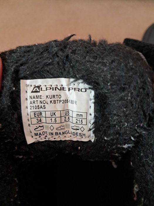 Зимни ботуши Alpine Pro за момиче - 34