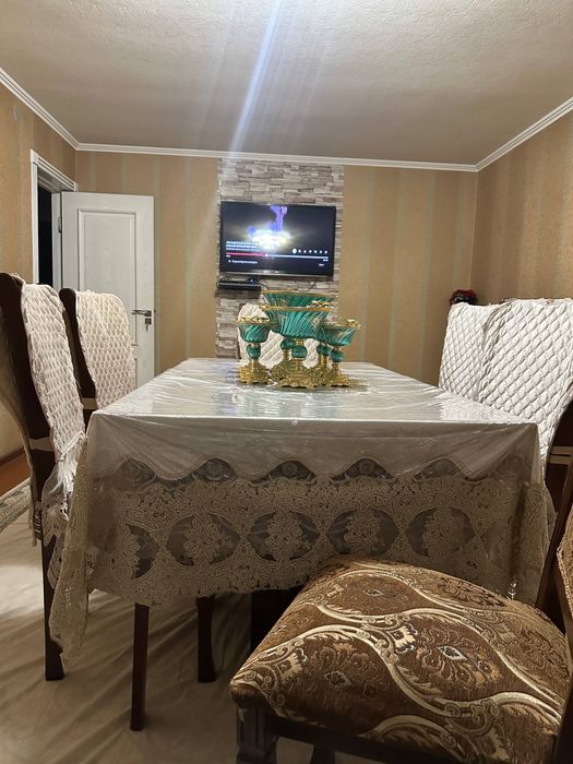 6 кишилик стол стул