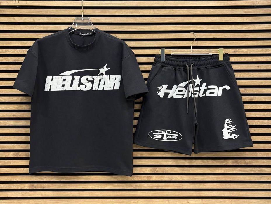 Nike / Syna World / Essentials HELLSTAR / Corteiz Летни Къси Екипи Тениска И къси панталони комплект Памук  /