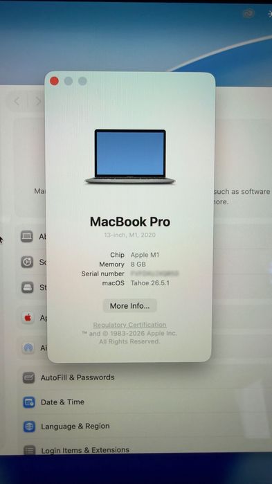 MacBook Pro 13 inch M1 impecabil