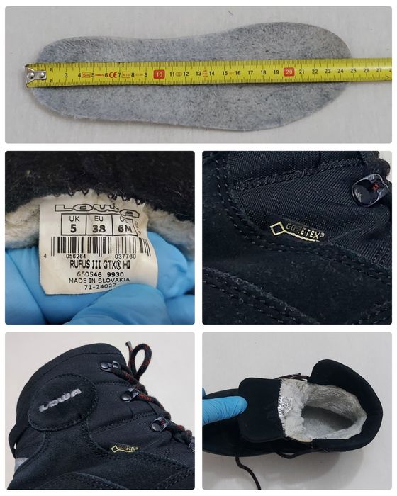 Ghete LOWA Rufus III GTX HI, încălțăminte Gore-Tex munte, unisex 38 EU