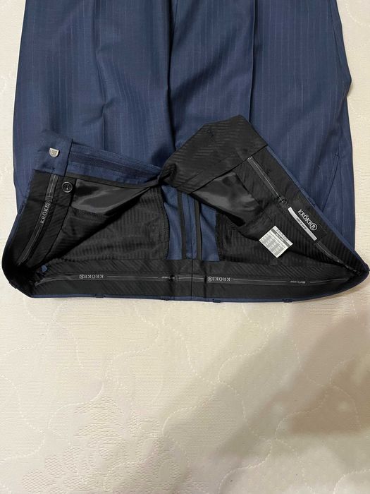 Брюки классические синие , 50 размер.